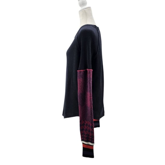 Free People We The Free Womens Small Sweater Mod About You Cuff Raglan Top Boho - Picture 3 of 9